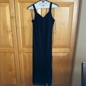 R & M Richards Black Midi Dress